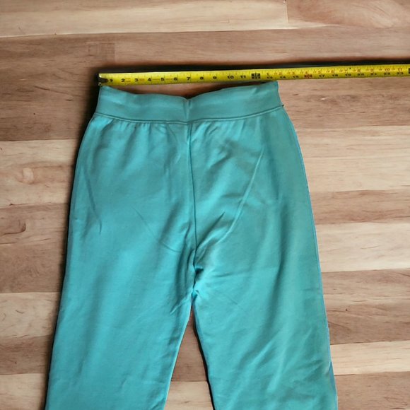 UGG KEYLA CROP PANTS Women XS &Med Aquatic BLUE COTTON HIGH WAIST SWEATPANT - Picture 6 of 15